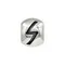 Шарм с руной Соулу - подвеска из серебра 925 пробы скандинавский оберег, вид спереди