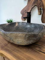 Раковина из речного камня RS-65860 57х43х15 из натурального камня