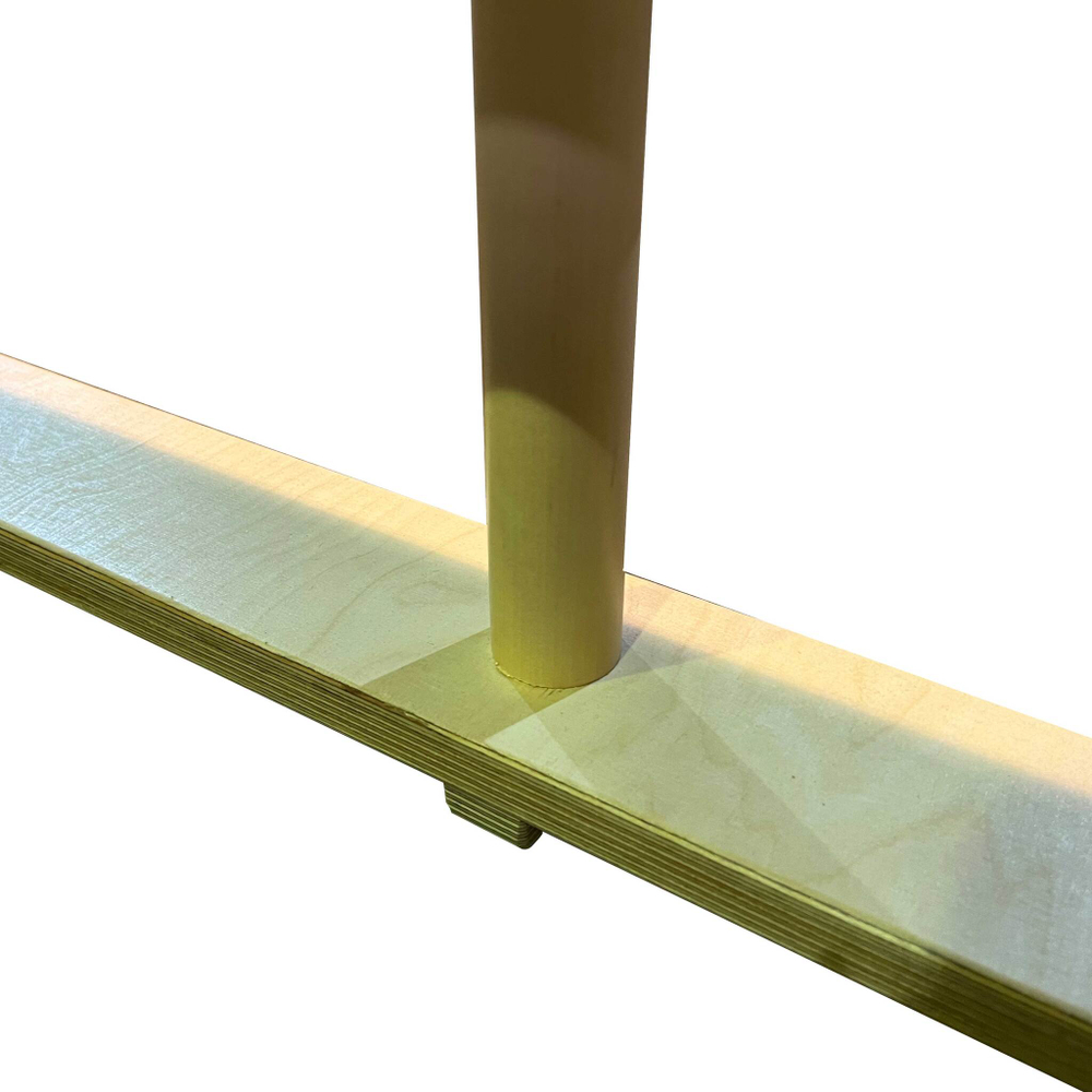 Скамья гимнастическая фанерная на фанерных ножках 2,4 м ZAVODSPORTA