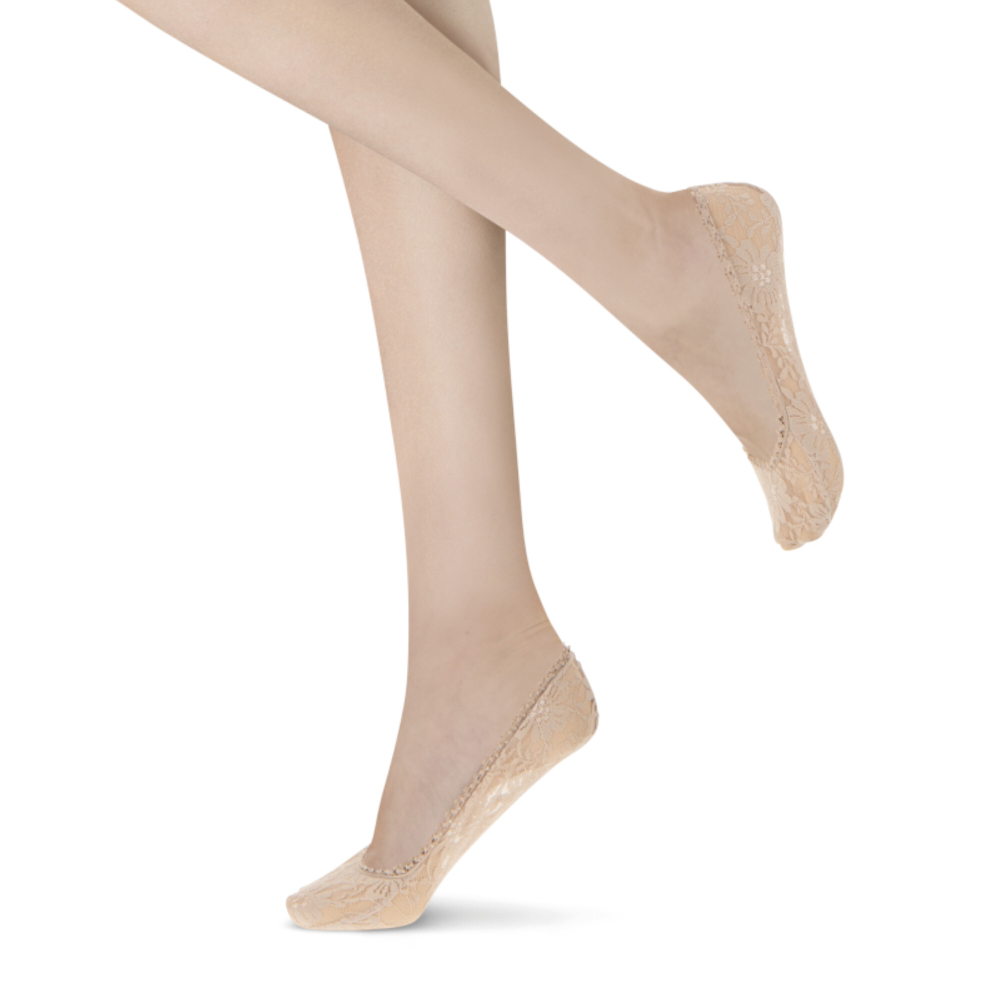 Женские подследники бежево-розовые 2 пары OROBLU FOOT PROT. SOLANGE LACE OB VOBC01490