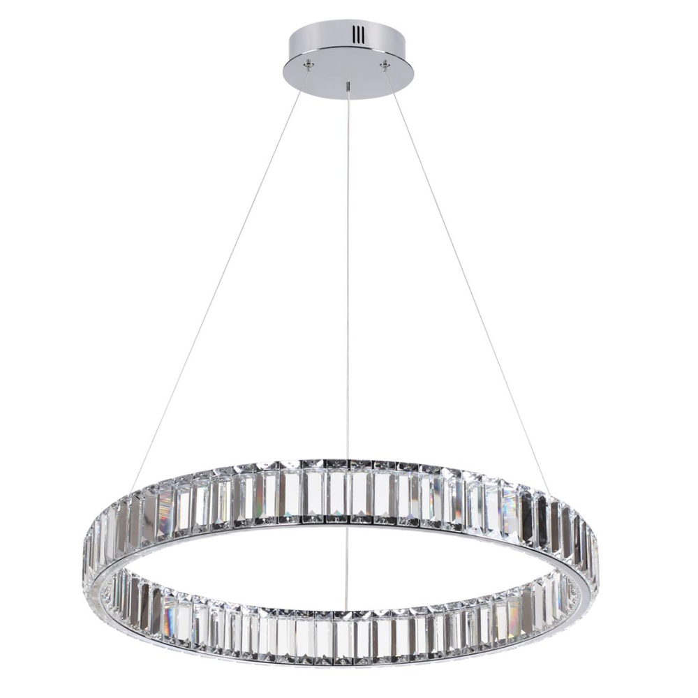 4930/36L L-VISION ODL24 591 хром/прозрачный металл/хрусталь Люстра LED 36W 4000K 4280Лм VEKIA
