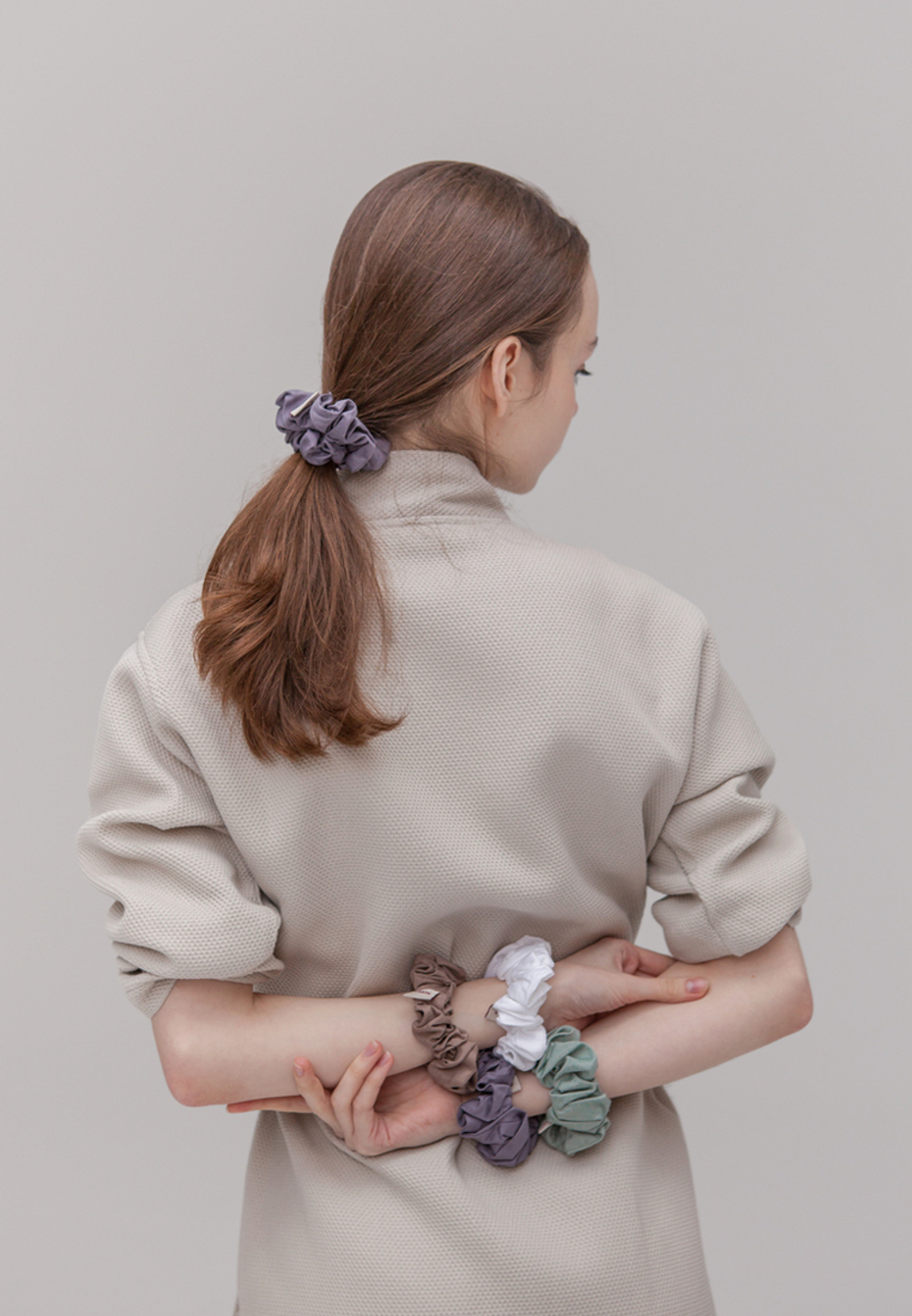 Резинка сатиновая для волос Luxberry в ассортименте