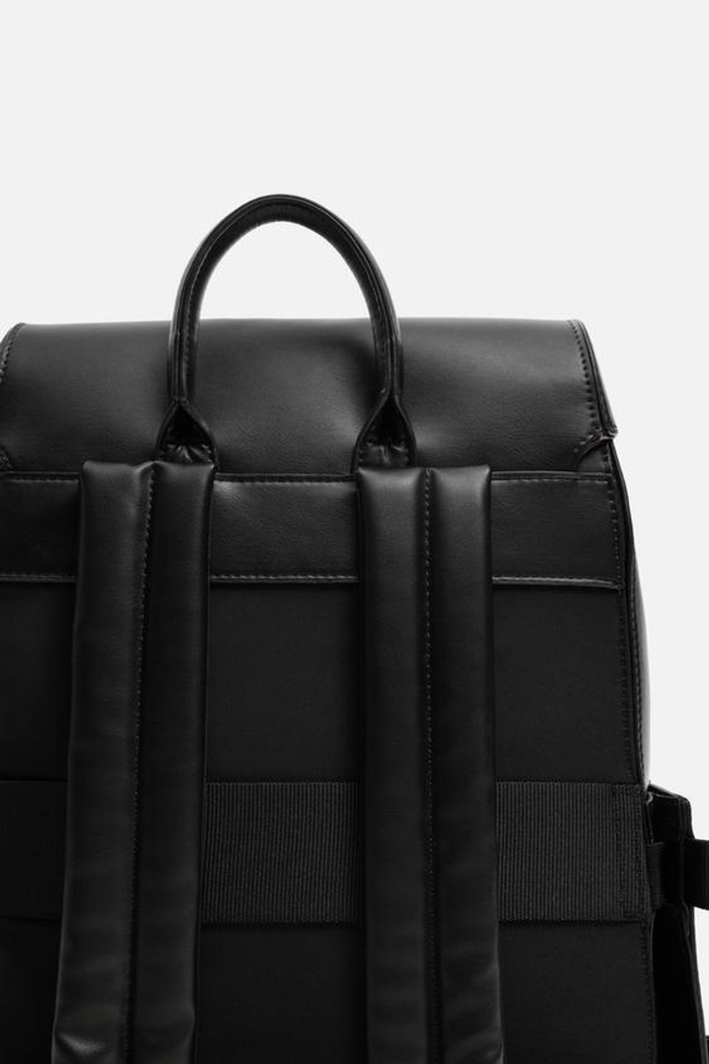 ZARA РЮКЗАК С КЛАПАНОМ, ЧЕРНЫЙ