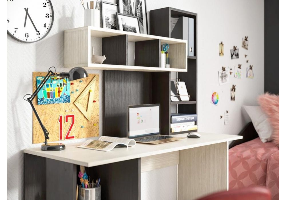 Письменный стол Эфес 120х50х55 венге / дуб белфорд