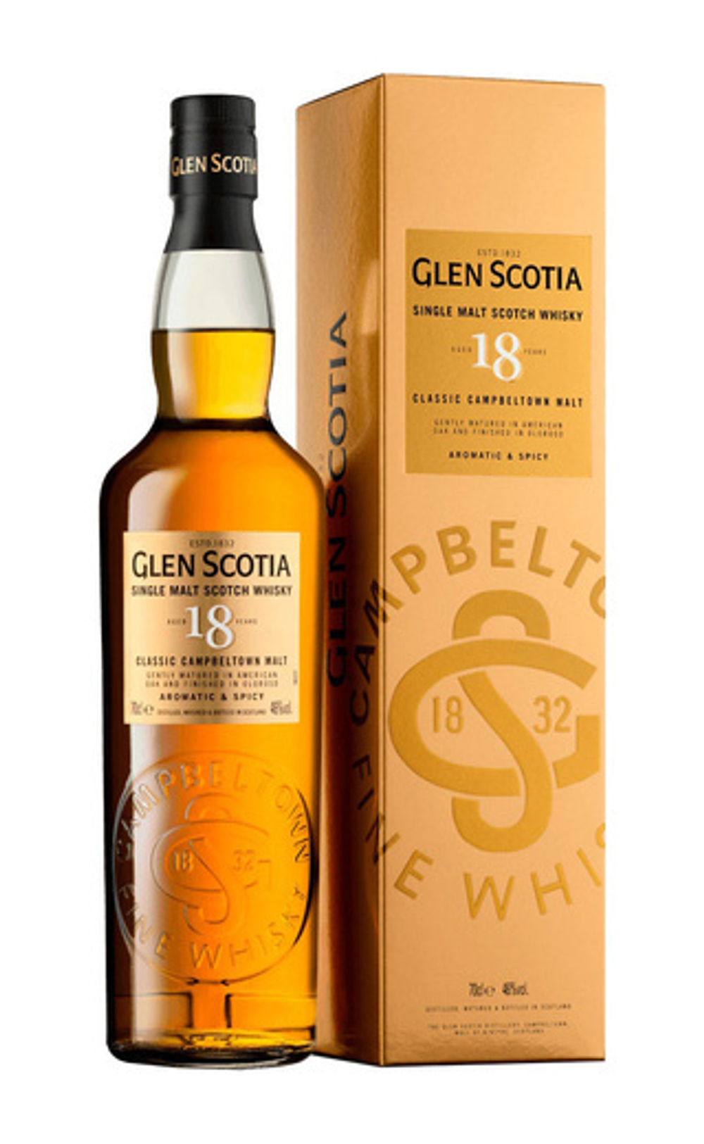 Виски Glen Scotia Aged 18 Years, 0.7 л