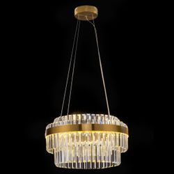 Citilux Sheldon CL339153 LED Люстра хрустальная с пультом Бронза