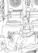 Hanbok Fairy Tale of Obsidian Special Edition. Coloring Book