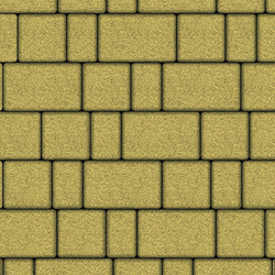 Тротуарная плитка СТАРЫЙ ГОРОД - Гранит Желтый, комплект из 3 видов плит