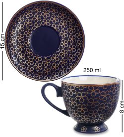 ML-17 Чашка «Элитная» 250мл с блюдцем в подарочной коробке