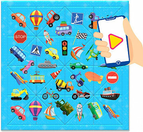 Головоломка с дополненной реальностью. 32 детали. Транспорт. 30х30,5 см. ГЕОДОМ