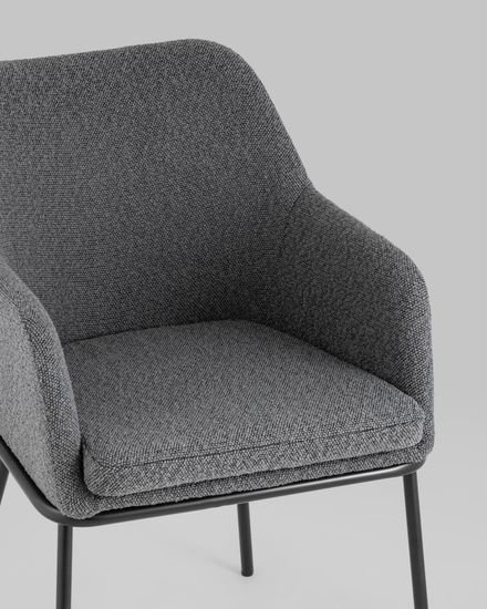 Стул кухонный Орли ткань букле тёмно-серый