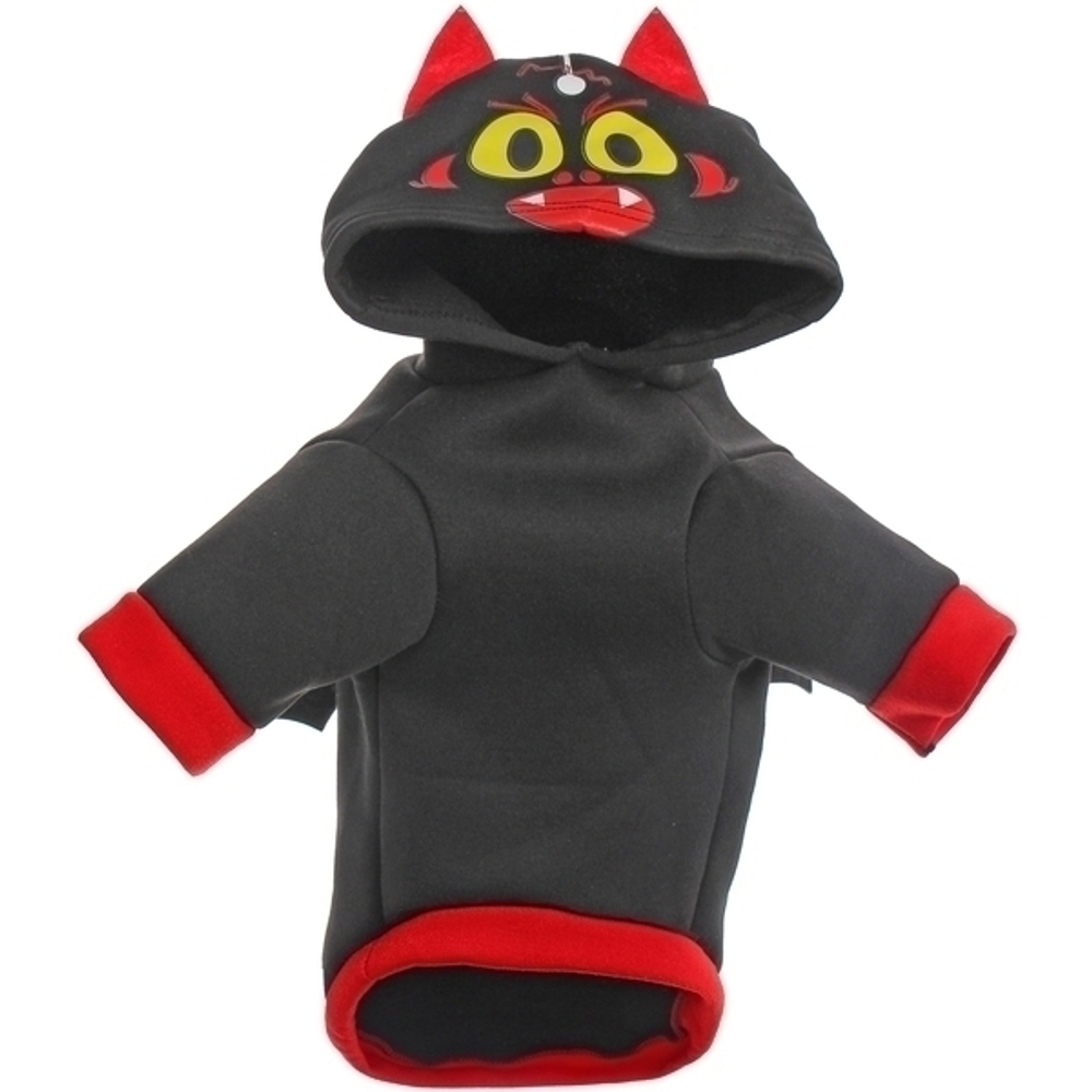 Кофта - толстовка с капюшоном для собак мелких пород «Летучая мышь», размер S (35*25*22см)