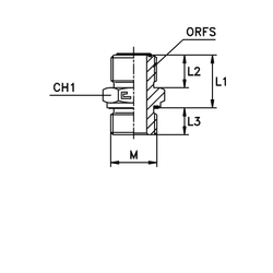 Штуцер FE D12 ORFS 13/16 - 22x1,5