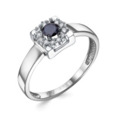 Кольцо из золота с сапфирами