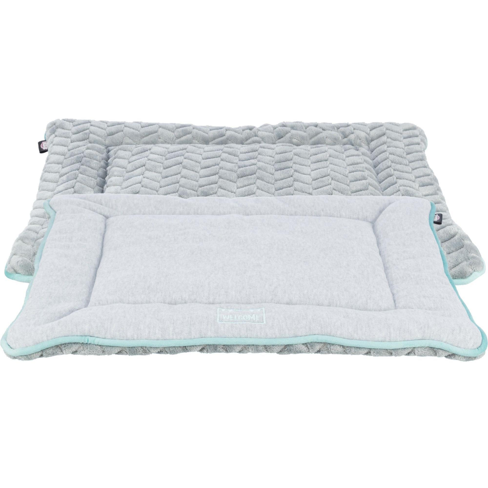 Лежак для собак Trixie Junior, размер 2, размер 70x50см., светло-серый/мятный