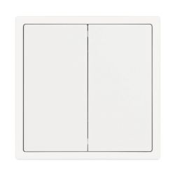 Механизм выключателя двухклавишный перекрёстный SWT-NOBE-MKX2-SFPL-WH (230V, 10A) (Arlight, Белый кварц) 061795