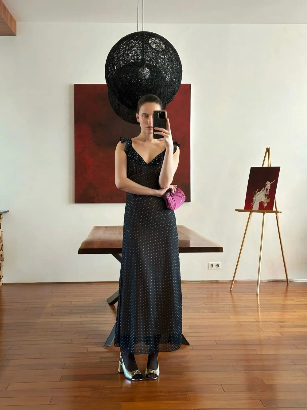 Платье в горошек