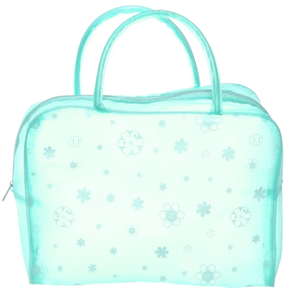 Косметичка «Adventure - Feathers», ромашки, цвет мятный 24*17см