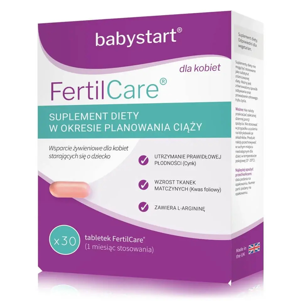 Диетическая добавка FertilCare, 30 таблеток