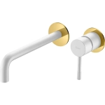 Смеситель для раковины Boheme Uno 465-WG С ВНУТРЕННЕЙ ЧАСТЬЮ white gold