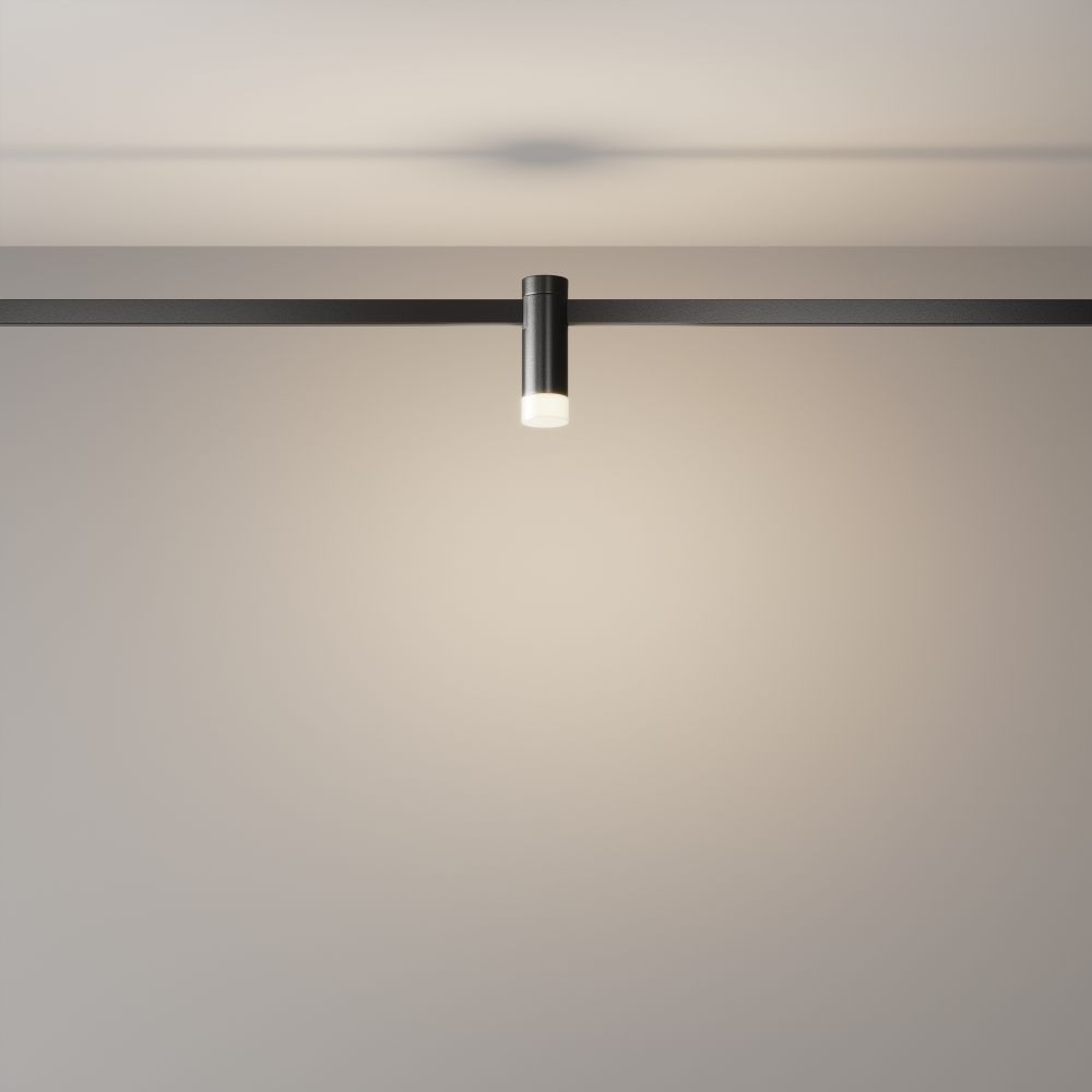 Трековый однофазный светодиодный светильник Maytoni Flarity Skim TR145-1-3W4K-W-B