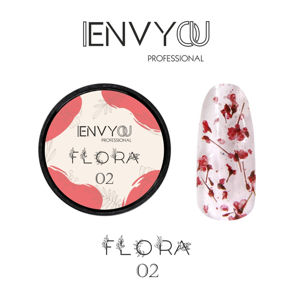 I Envy You, Гель с сухоцветами Flora №02, 5гр