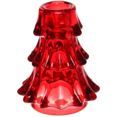 Подсвечник «Елочка» 9*11 см, Красный