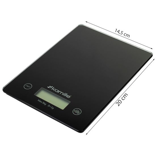 Весы кухонные электронные Kamille KM 7107 стеклянные