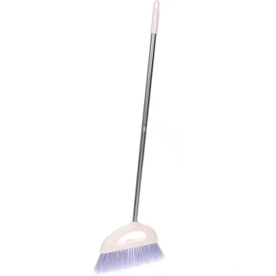 Щетка для пола с черенком «Профи» бежевая 916