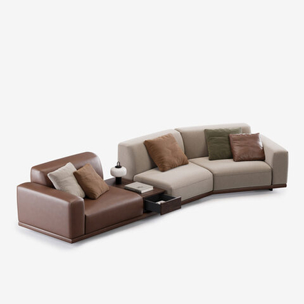 3-х местный нераскладной угловой диван KYOTO KO-15