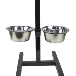 DOGMAN Подставка металлическая с мисками №1, 2*0,75 л