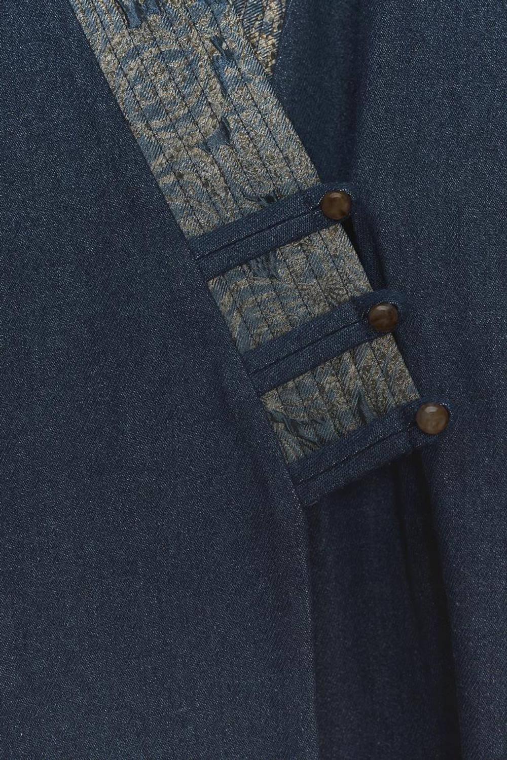 ZARA КИМОНО С ДЖИНСОВЫМ ЭФФЕКТОМ, СИНИЙ