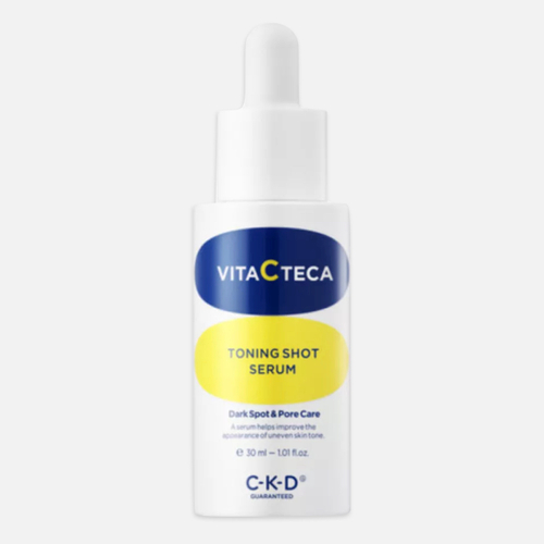 CKD Vita C Teca toning shot serum Сыворотка ампульная для лица с витамином С и спикулами, 30 мл