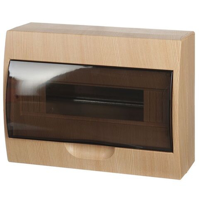 Бокс настенного монтажа навес, Эко, ЩРН-П, пластик, TDM, 12мод, IP40, сосна, SQ0901-0016