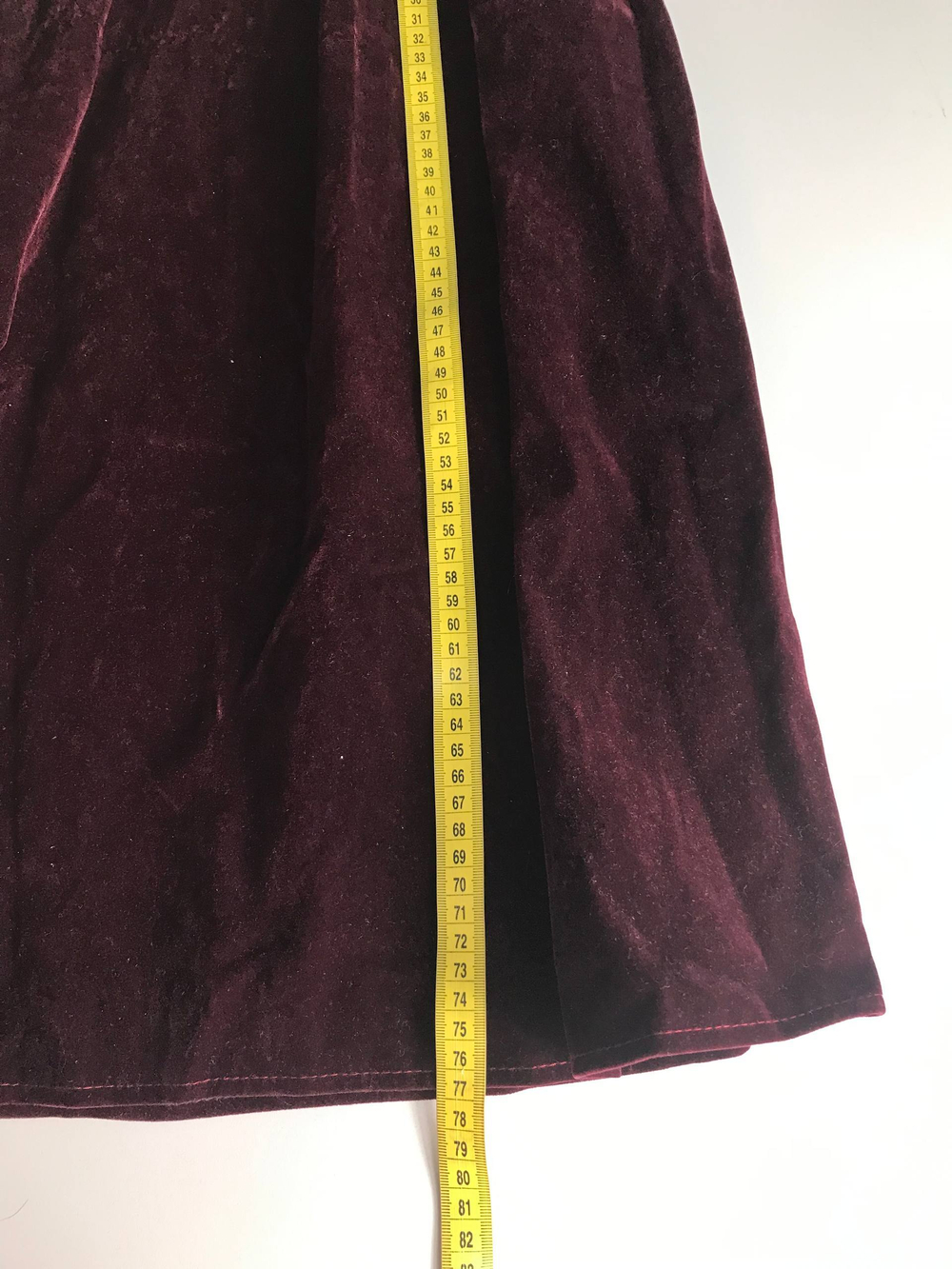 Юбка бархатная, визуально на 44/46 размер
