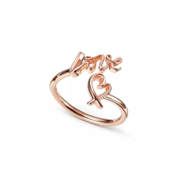 Кольцо из розового золота, Tiffany💝 Paloma Picasso-Love, В наличии