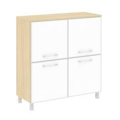 Yalta Шкаф квадратный LT.SD-1.2 R white Акация Лорка/Стекло White 1098*452*1168