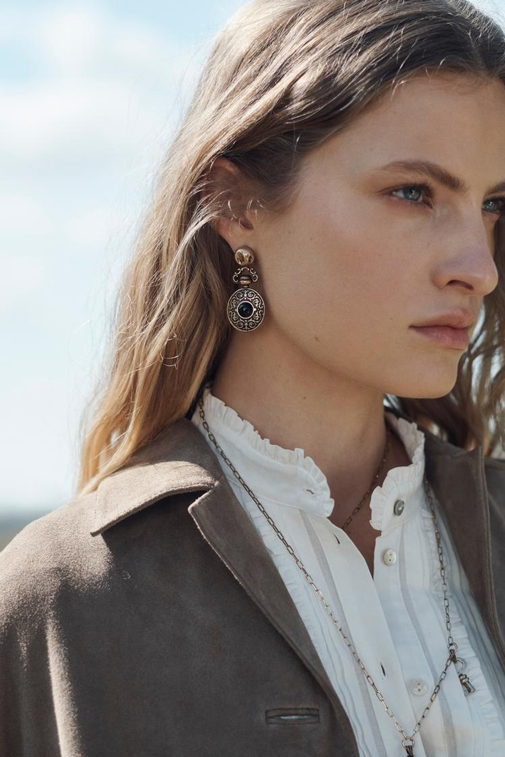 ZARA ПАЛЬТО ИЗ 100% КОЖИ, ШОКОЛАДНЫЙ