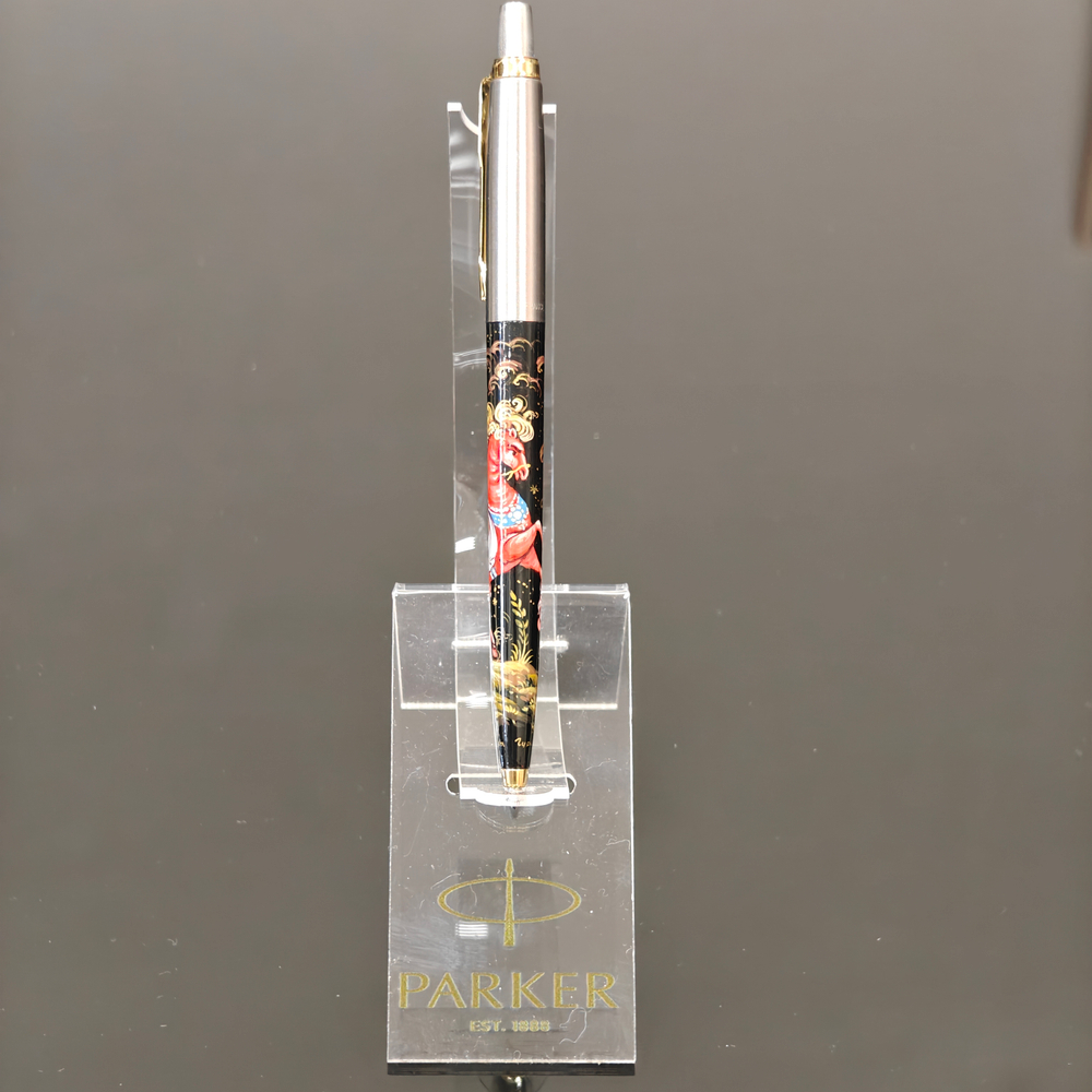 Коллекционная ручка Parker "Сказочный конь" малая с ручной росписью Палех в коробке