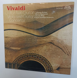 Винтажная виниловая пластинка LP Vivaldi Вивальди, Prague Chamber Orchestra Guitar Concertos (Чехословакия 1989)