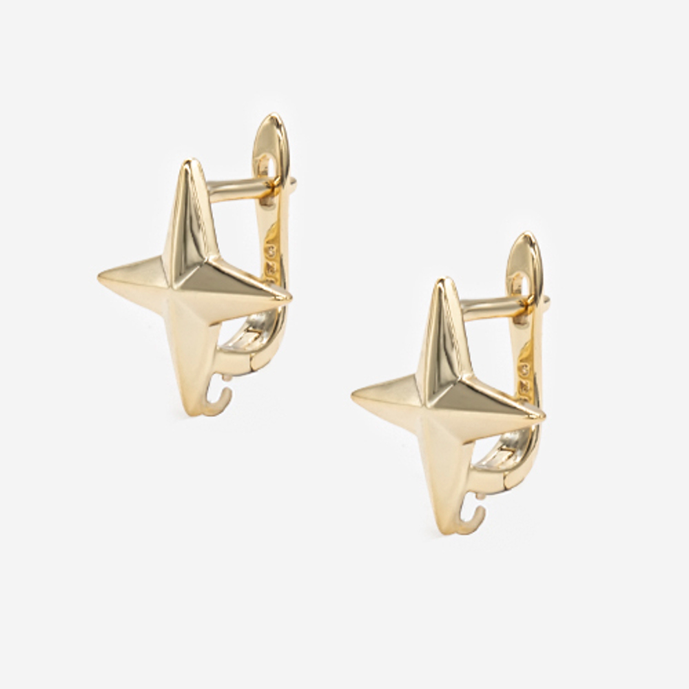 Швензы "Первая звезда" 16мм, позолота