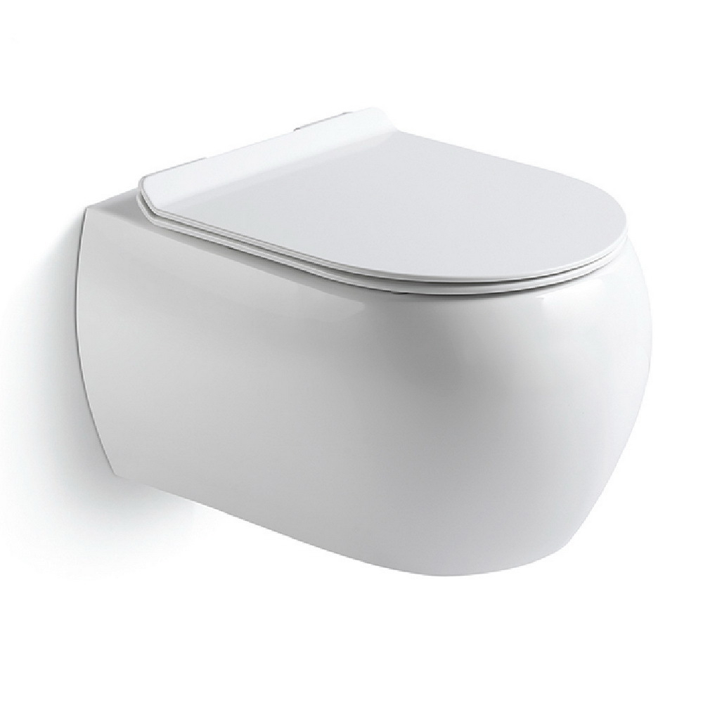 Подвесной унитаз B&W W-727 Rimless / UF seat cover / Fixing screw (500x365x350)