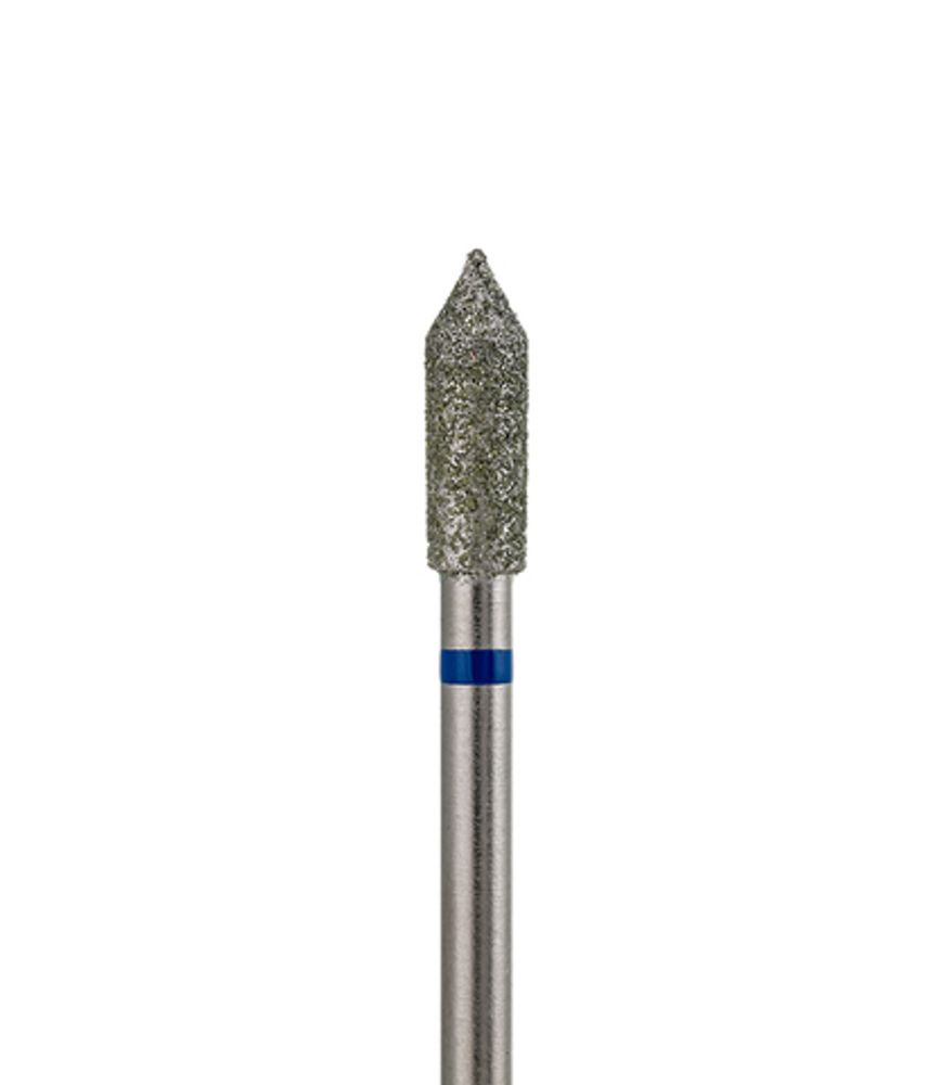 Фреза алмазная Цилиндр заостренный, 27 мм, синяя