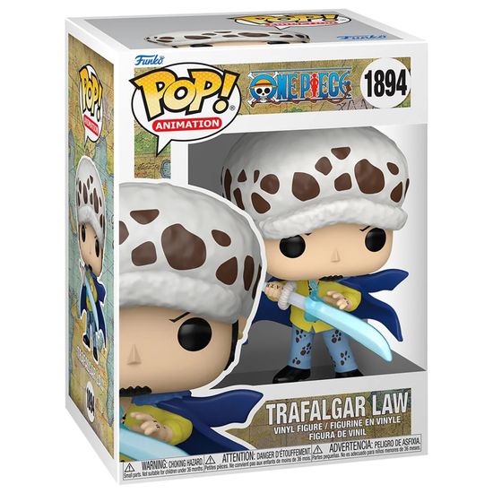 Фигурка Funko POP! Animation One Piece Trafalgar Law w/Blue Anesthesia (1894) 83809 / Фигурка Фанко ПОП! по мотивам вселенной "Ван Пис", Трафальгар