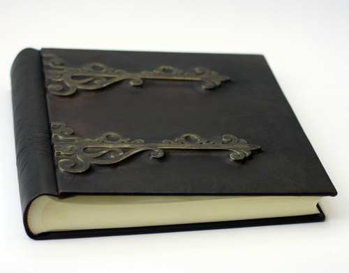 Кожаный фотоальбом "Old book" 33*33