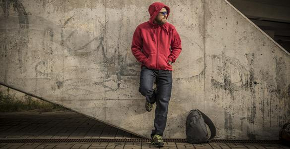 Helikon-Tex URBAN TACTICAL HOODIE Lite (FullZip) - Red