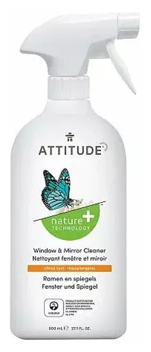 Спрей ATTITUDE Window &amp; Mirror для стекол и зеркал, 800 мл