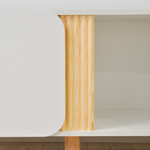 Тумба под телевизор Ола, 160 см, на деревянных ножках из сосны