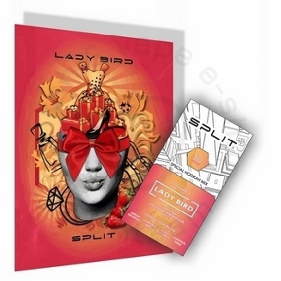 Кальянная смесь на основе чайного листа «SPLIT», вкус &quot;Lady Bird&quot;, 50г (М)