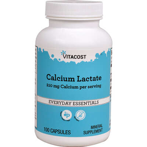 Vitacost, Calcium Lactate, 100 Capsules